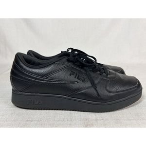 Fila A-Low Size 14 Mens All Black Athletic Shoes Sneakers